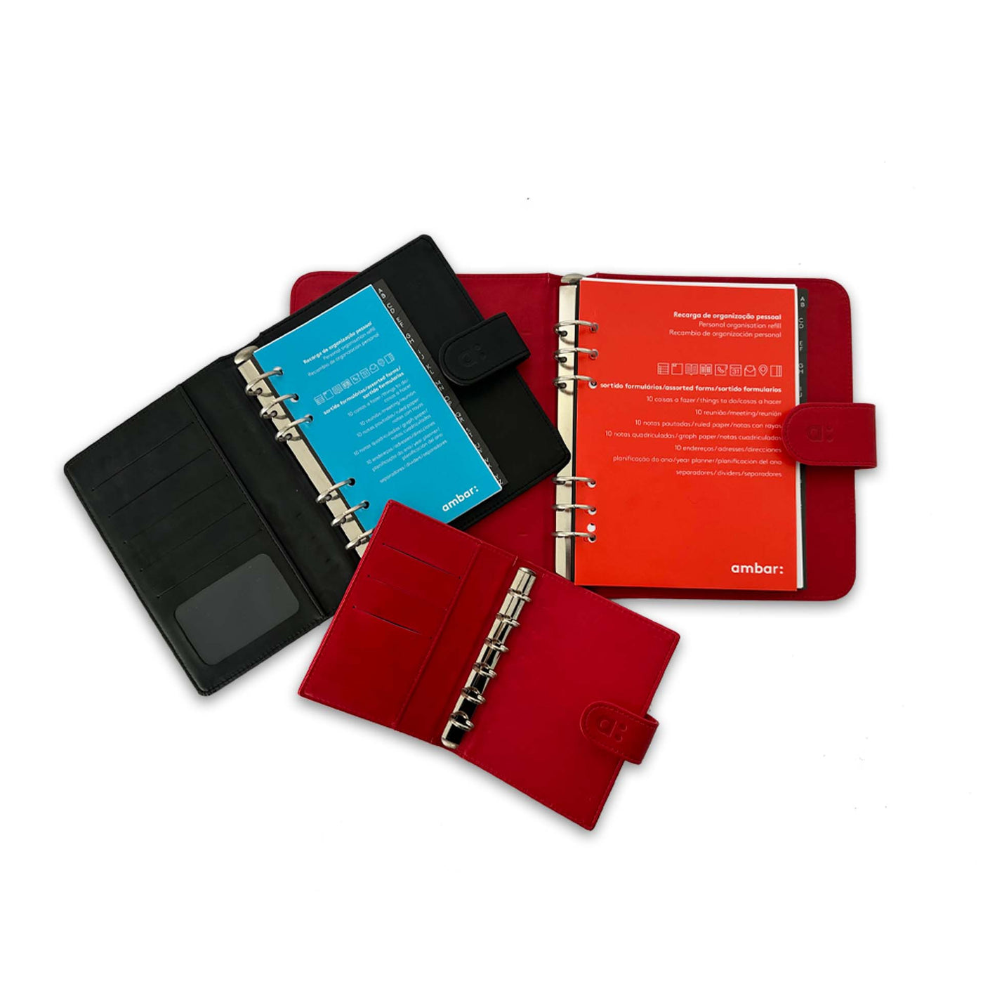 Organizer Com Recarga Grande Vermelho