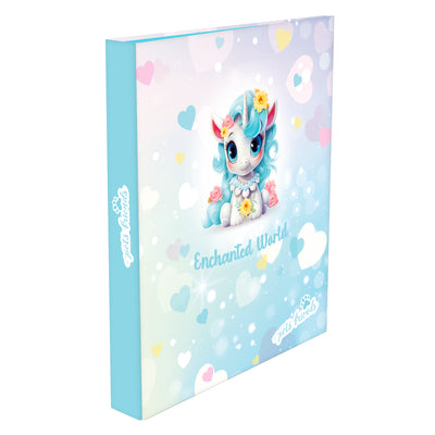 Capa A4 2 Argolas Lombada Estreita Enchanted World