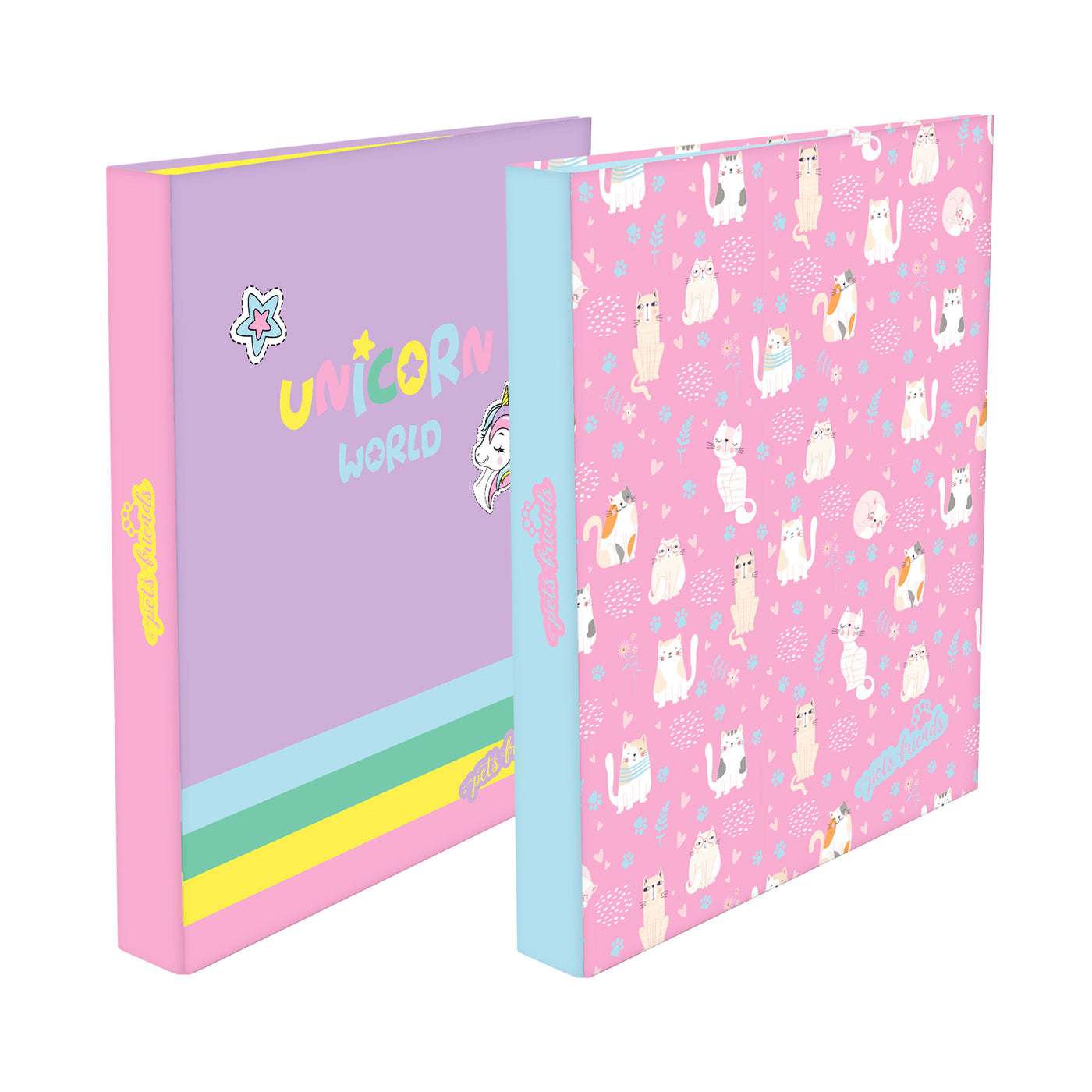 Capa A4 2 Argolas Lombada Estreita Pets World