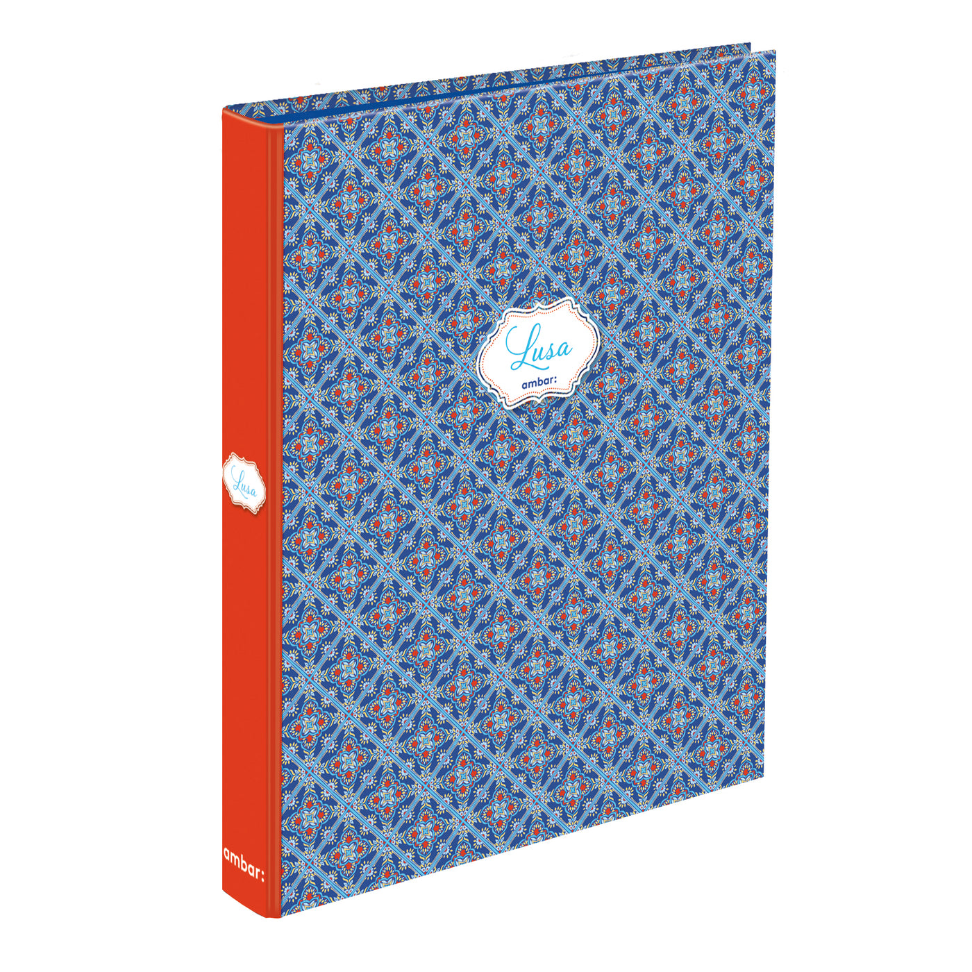 Capa A4 4 Argolas Lombada Estreita Lusa Tile