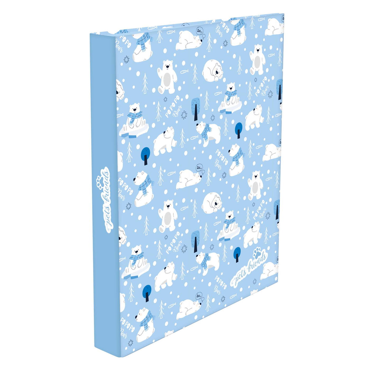 Capa A4 2 Argolas Lombada Estreita Pets World Boy