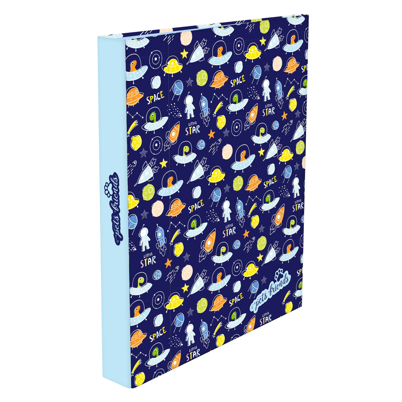Capa A4 2 Argolas Lombada Estreita Pets World Boy