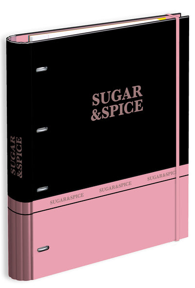 Capa A4 4 Argolas Lombada 7 Vincos Rec+Ind Sugar&Spice 24