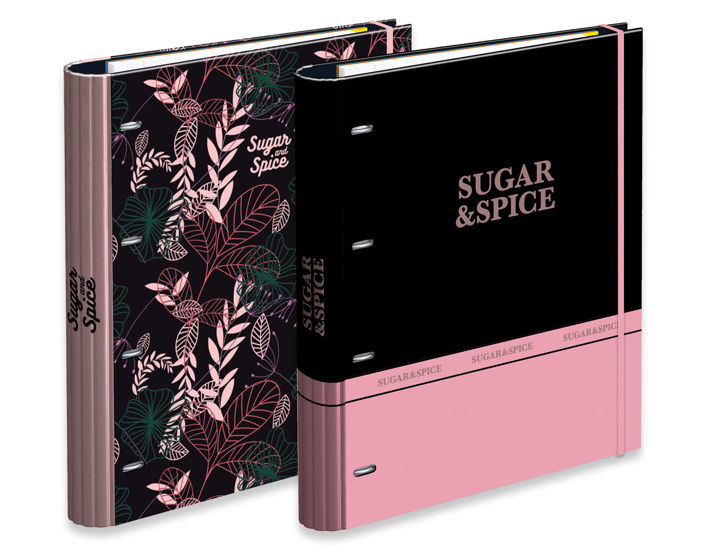 Capa A4 4 Argolas Lombada 7 Vincos Rec+Ind Sugar&Spice 24