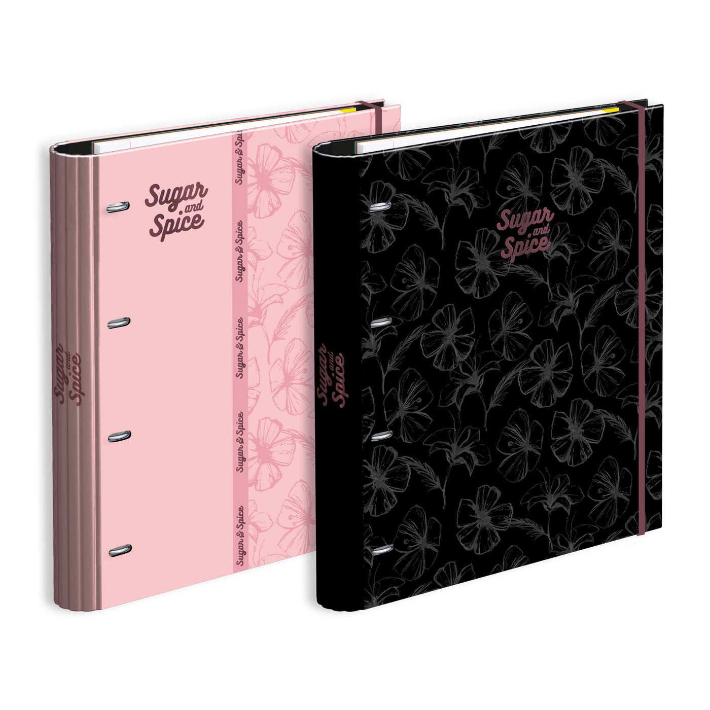 Capa A4 4 Argolas Lombada 7Vincos Rec+Ind Sugar&Spice