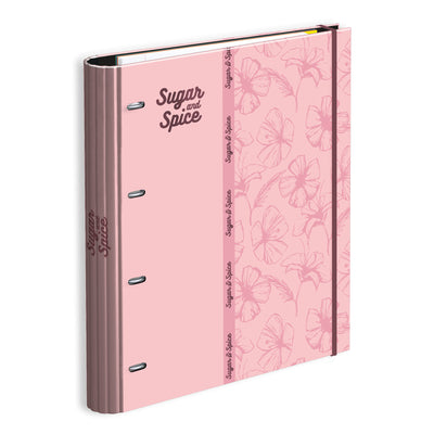 Capa A4 4 Argolas Lombada 7Vincos Rec+Ind Sugar&Spice