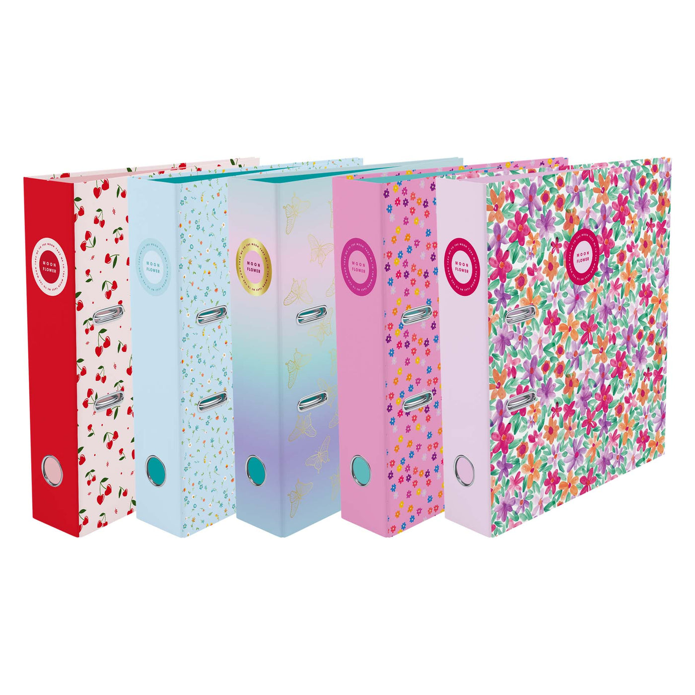 Capa A4 Lombada Larga Teen Moonflower