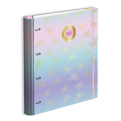 Capa A4 4 Argolas Lombada 7Vincos Rec+Ind Teen Moonflower