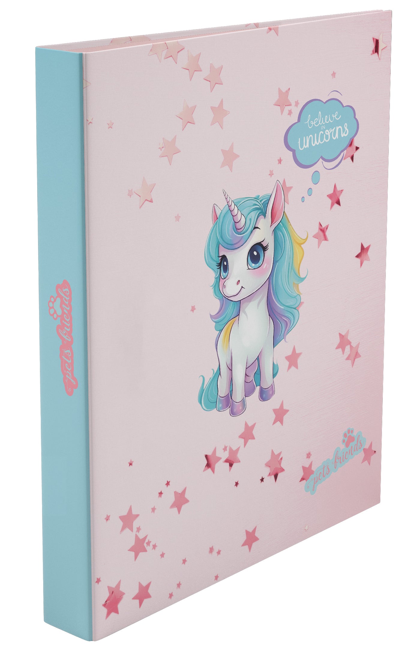 Capa A4 2 Argolas Lombada Estreita Believe in Dreams