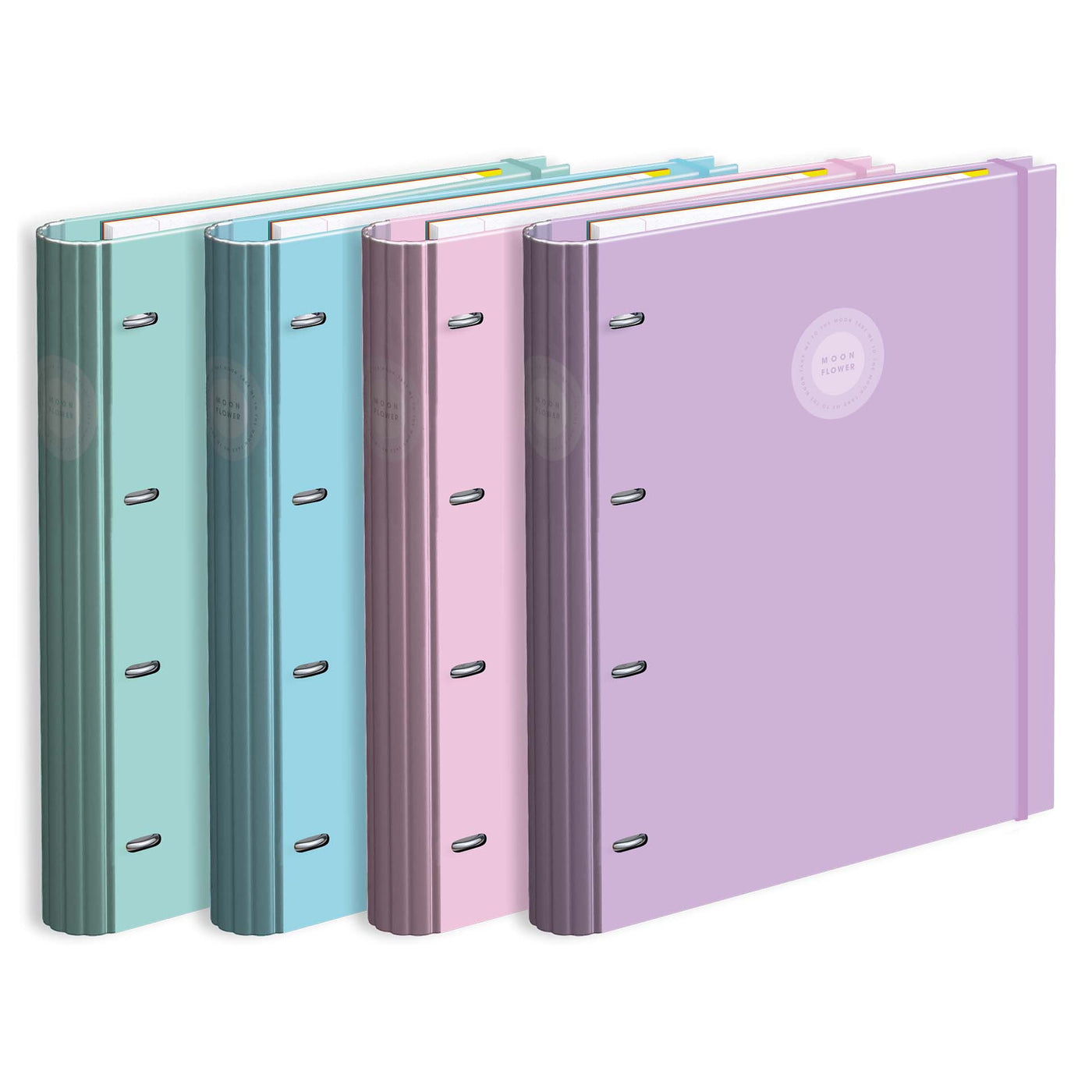 Capa A4 4 Argolas Lombada 7 Vin Rec+Ind Campus Moonflower