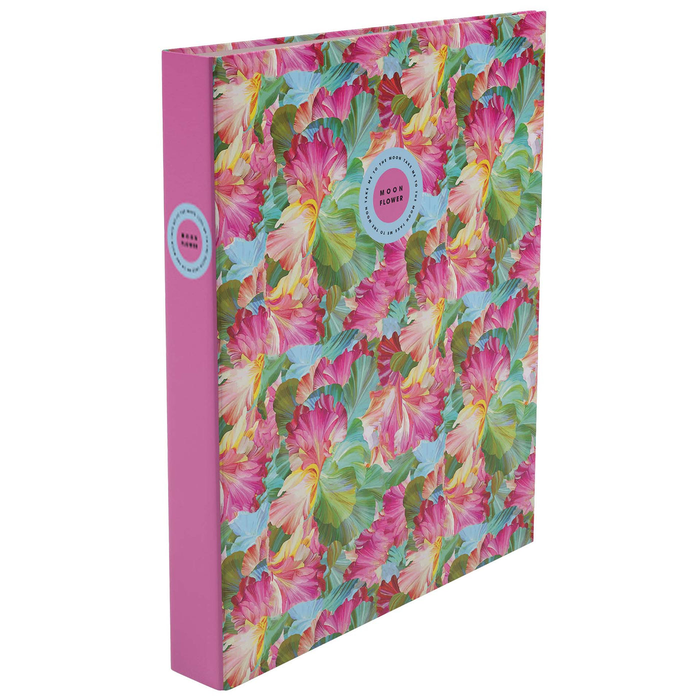 Capa A4 2 Argolas Lombada Estreita Teen Moonflower