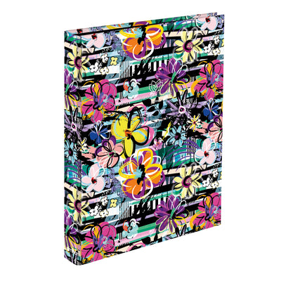 Capa A4 2 Argolas Lombada Estreita Moonflower