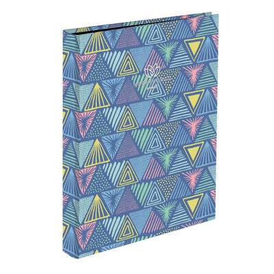 Capa A4 2 Argolas Lombada Estreita Moonflower