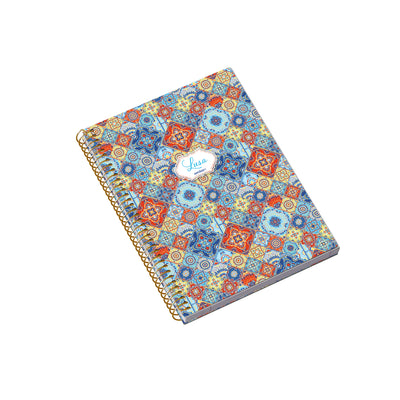 Caderno Espiral Capa Dura A5 120F 70G Lusa Tile Pautado