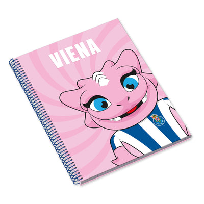 Caderno Espiral Capa Dura A4 80F 90G FCP Draco & Viena Pautado