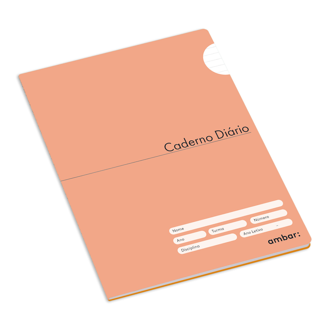 Caderno Agrafado Liceal 36F Ambar School Pautado