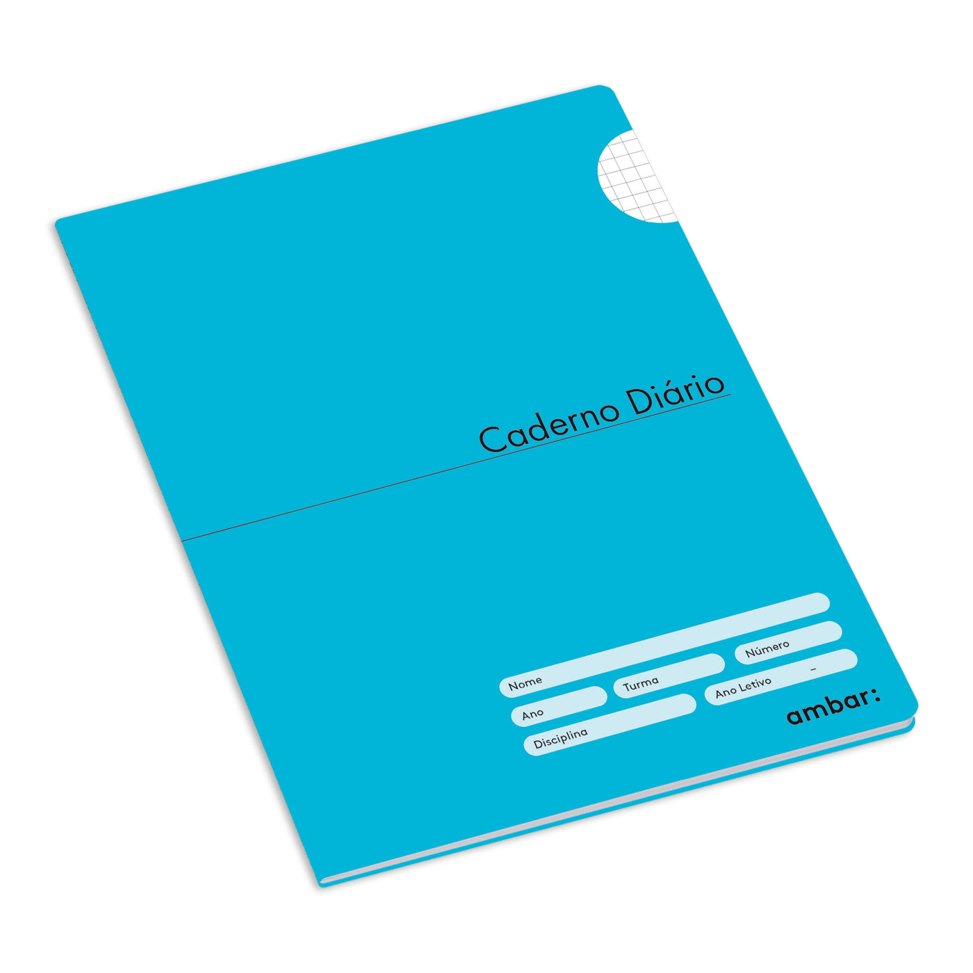 Caderno Agrafado Liceal 36F Ambar School Quadriculado