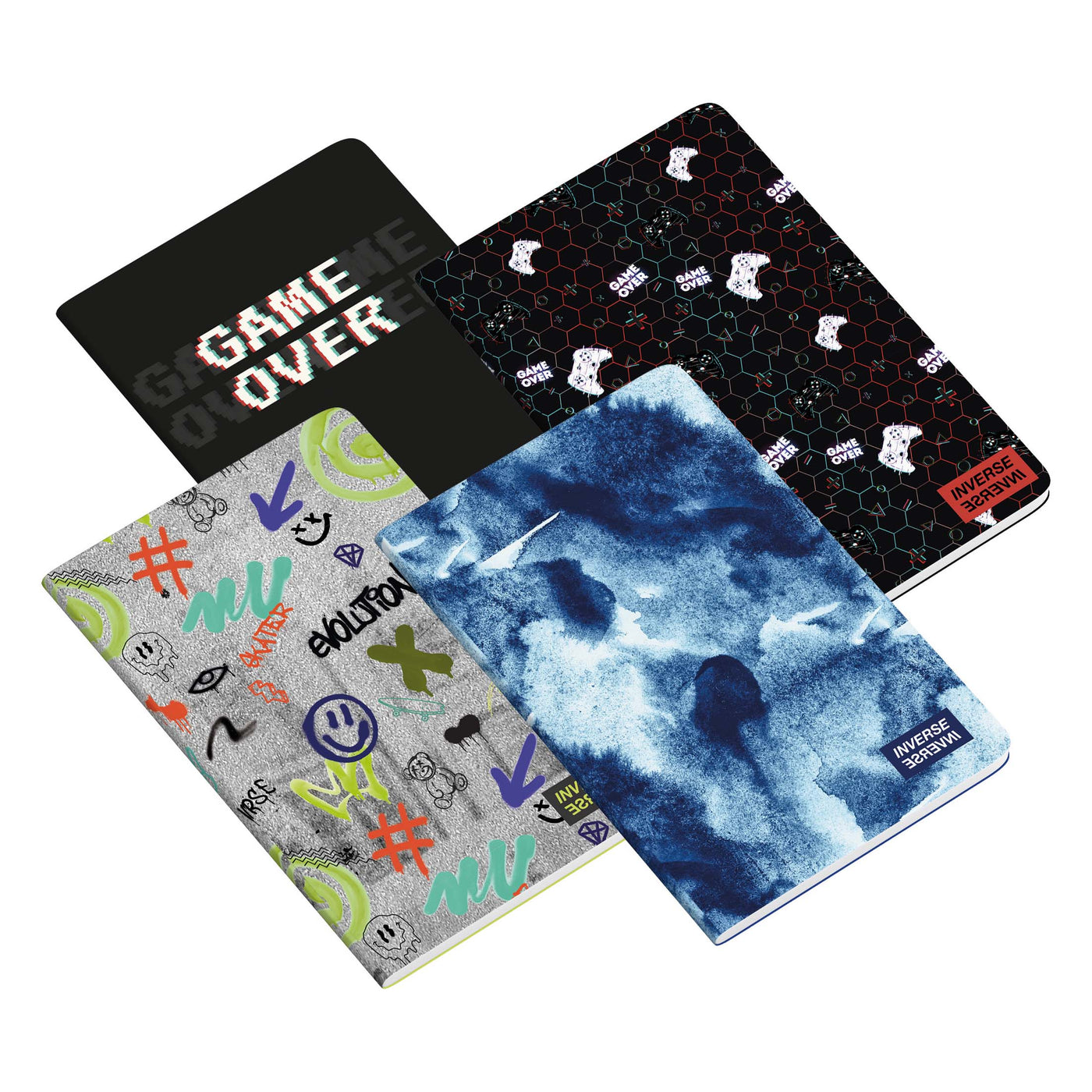 Caderno Agrafado A5 48F 90G Teen Inverse Pautado