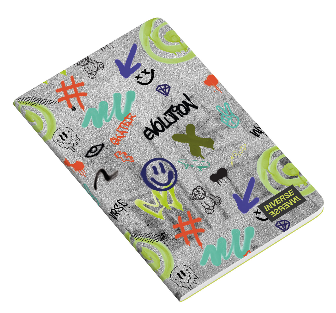 Caderno Agrafado PP A4 48F 90G Teen Inverse Pautado 24