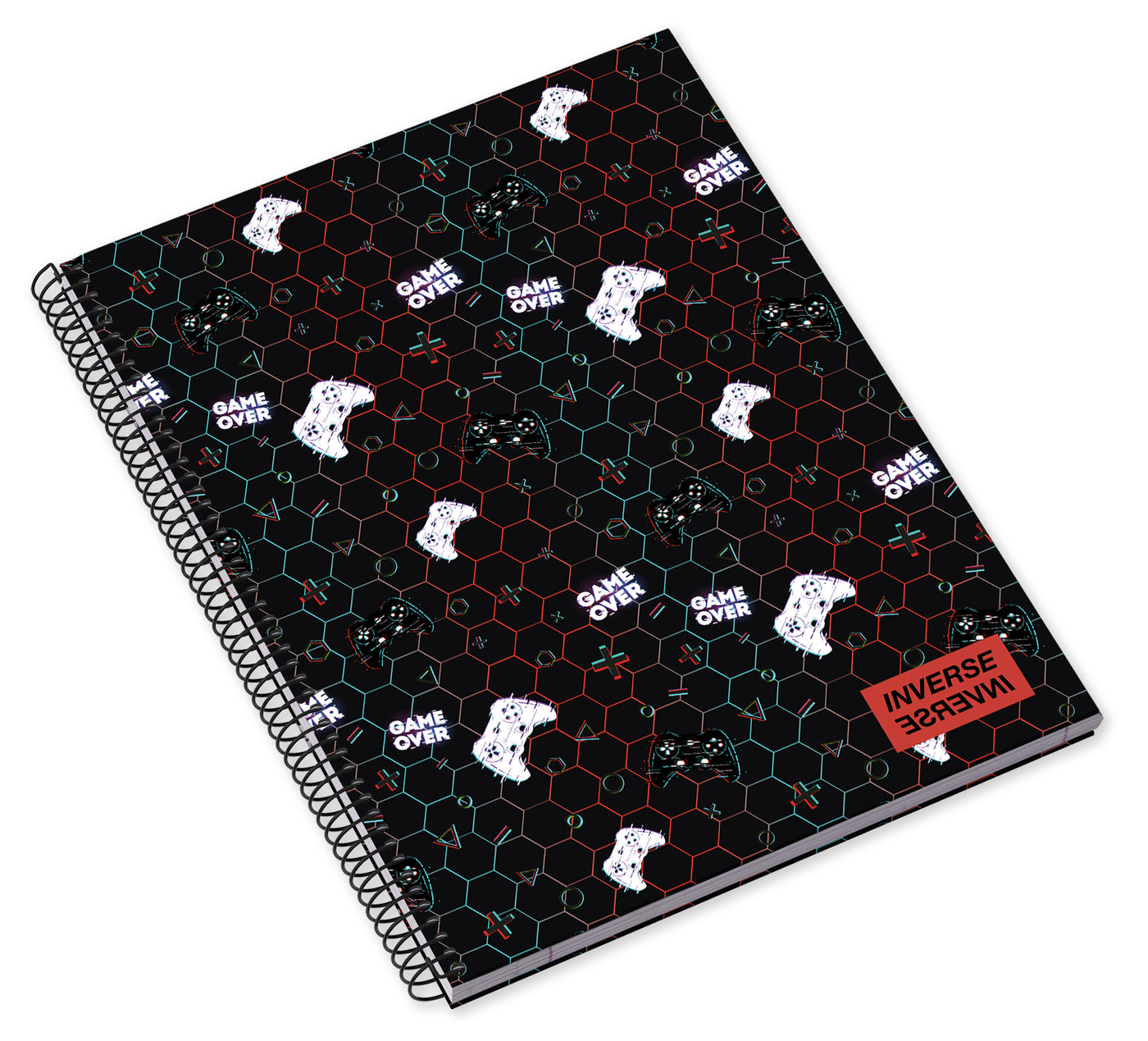 Caderno Espiral Capa Dura A4 80F 90G Teen Inverse Pautado 24