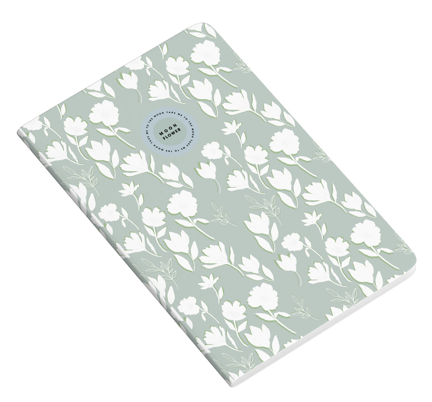 Caderno Agrafado PP A4 48F 90G Teen Moonflower Pautado 24