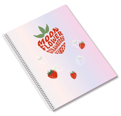 Caderno Espiral A4 80F Teen Moonflower Pautado 24