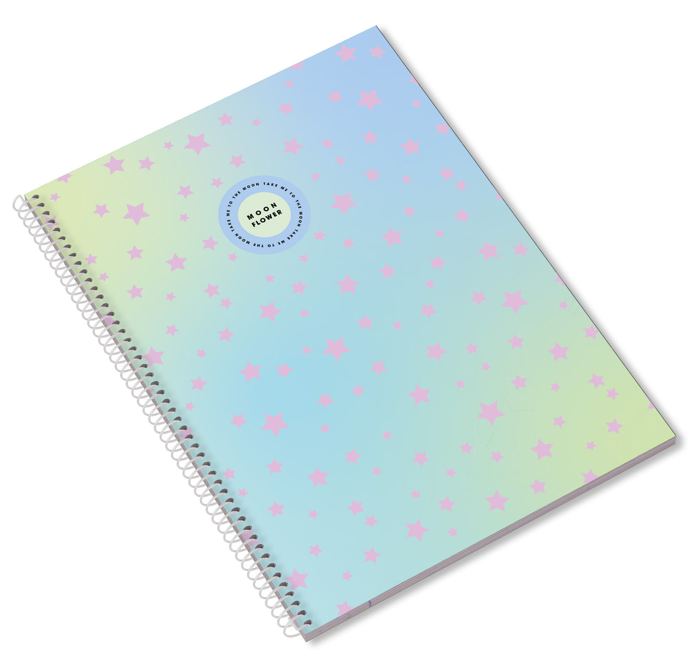 Caderno Espiral A4 80F Teen Moonflower Pautado 24