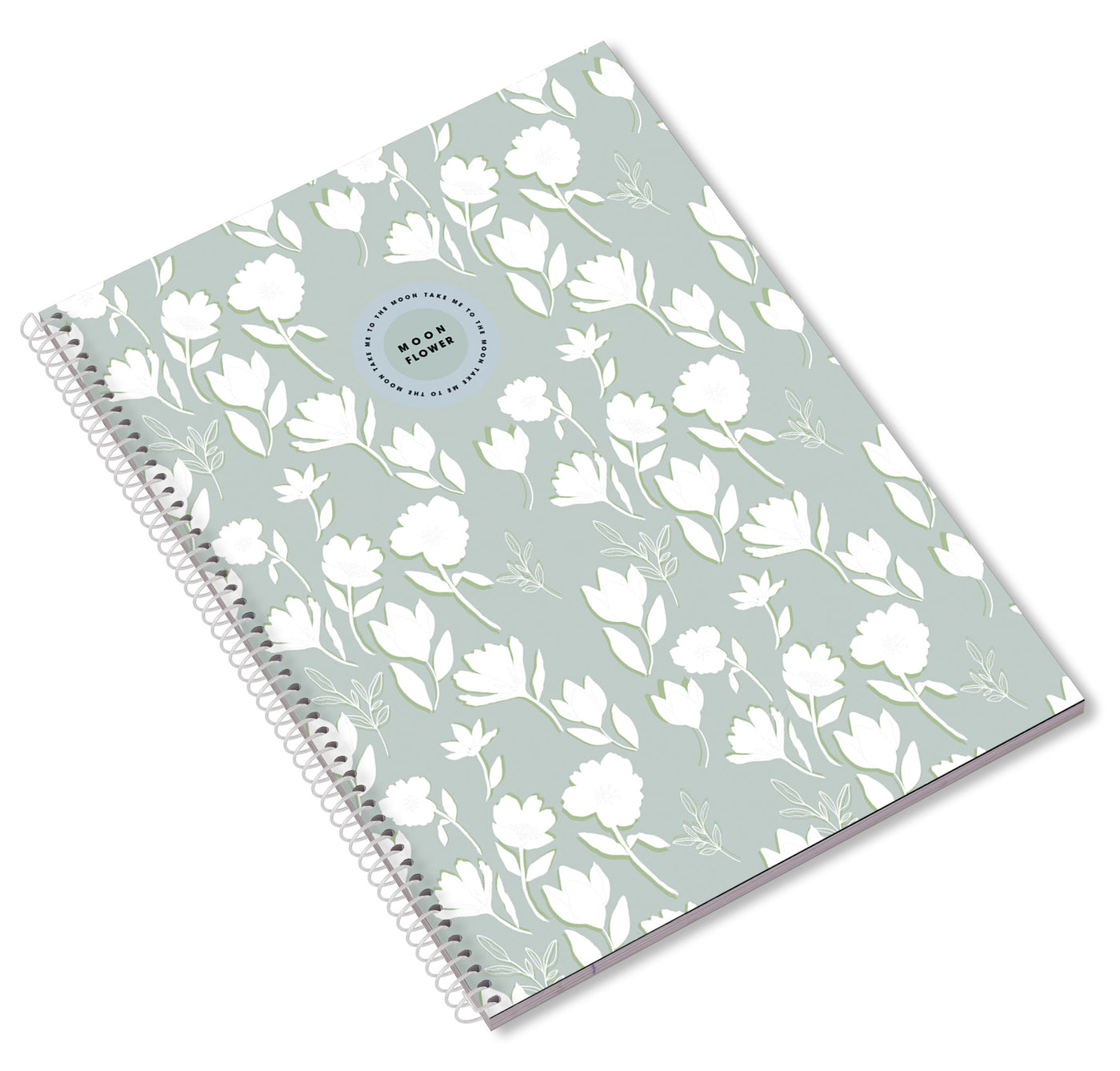 Caderno Espiral A4 80F Teen Moonflower Pautado 24