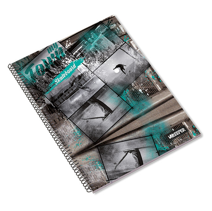 Caderno Espiral A4 80F Unkeeper Quadriculado