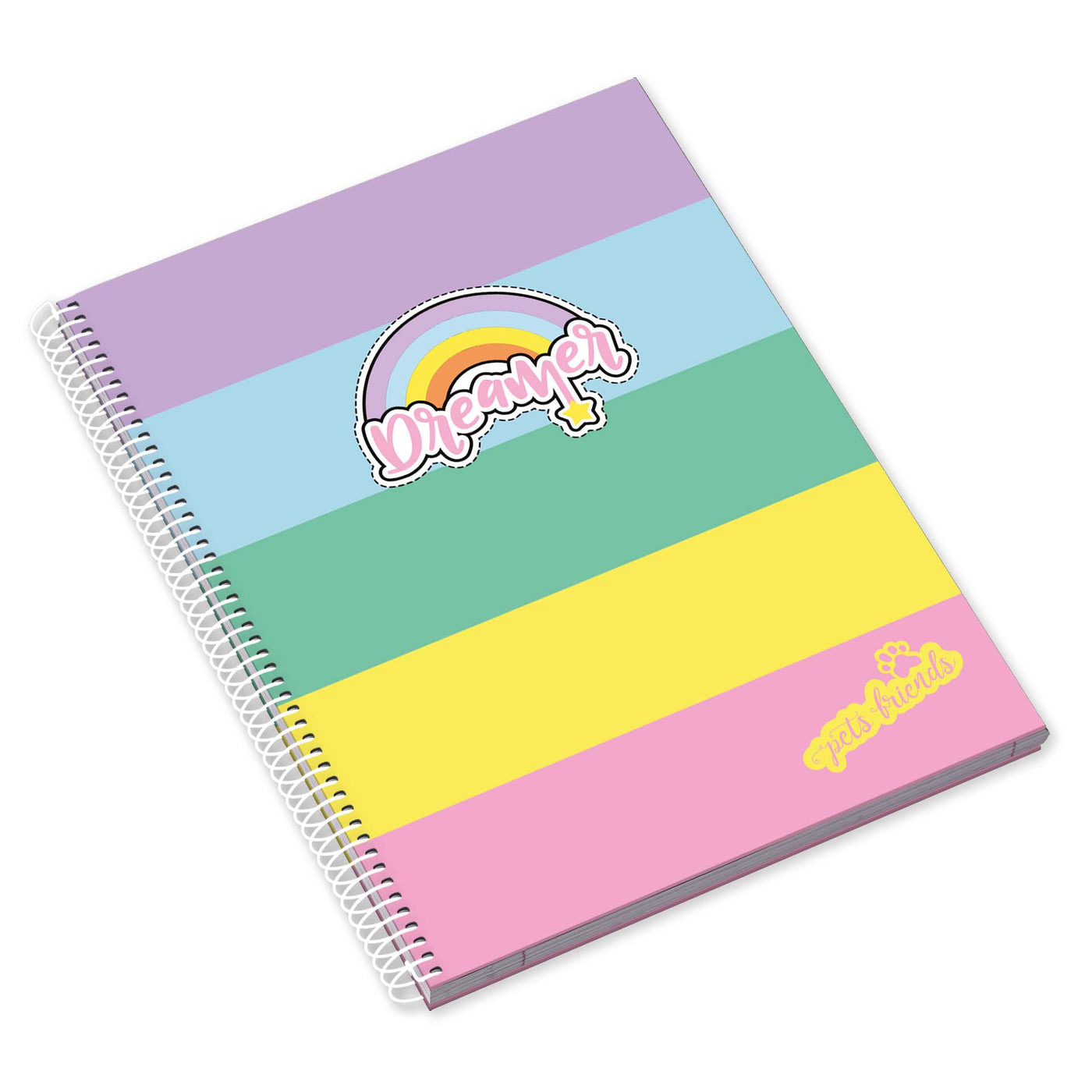 Caderno Espiral A4 80F Pets World Pautado