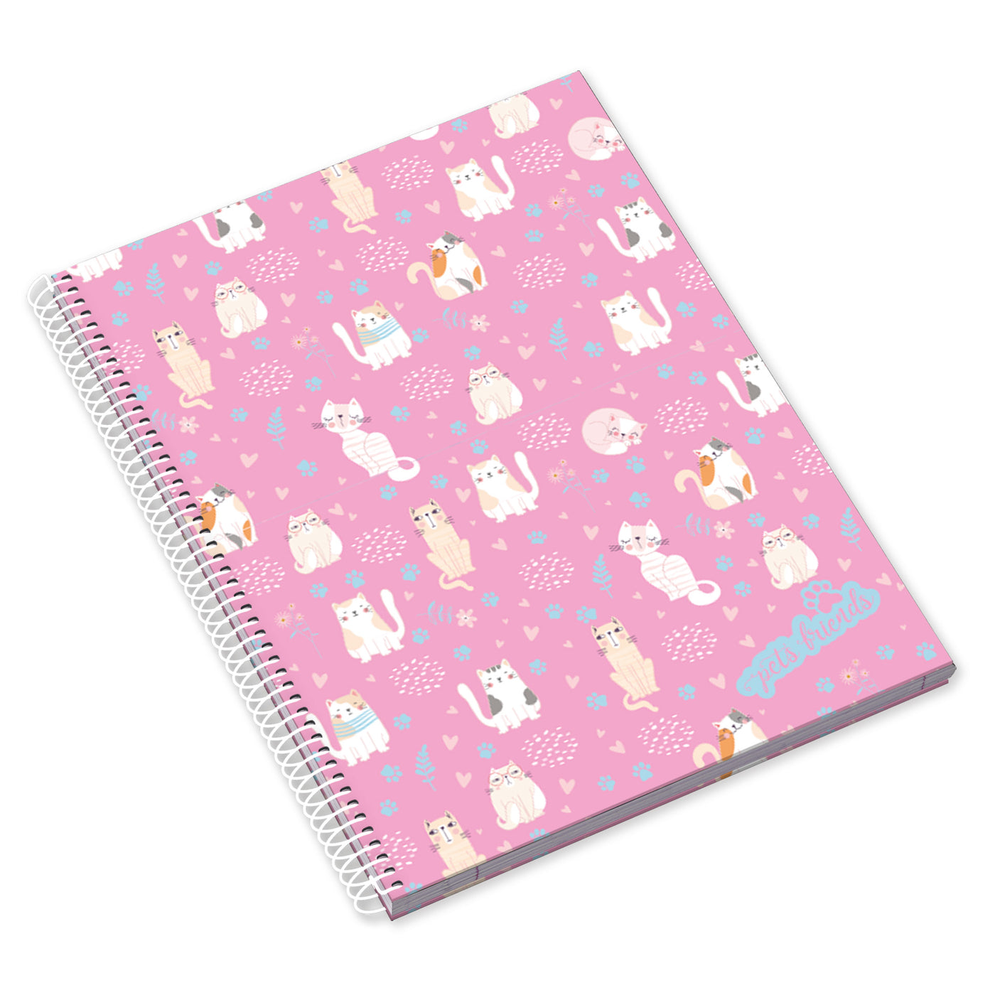 Caderno Espiral A4 80F Pets World Pautado