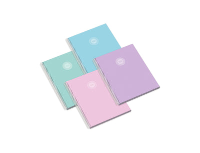 Caderno Espiral Capa Dura A5 80F 90G Campus Moonflower Pautado 24