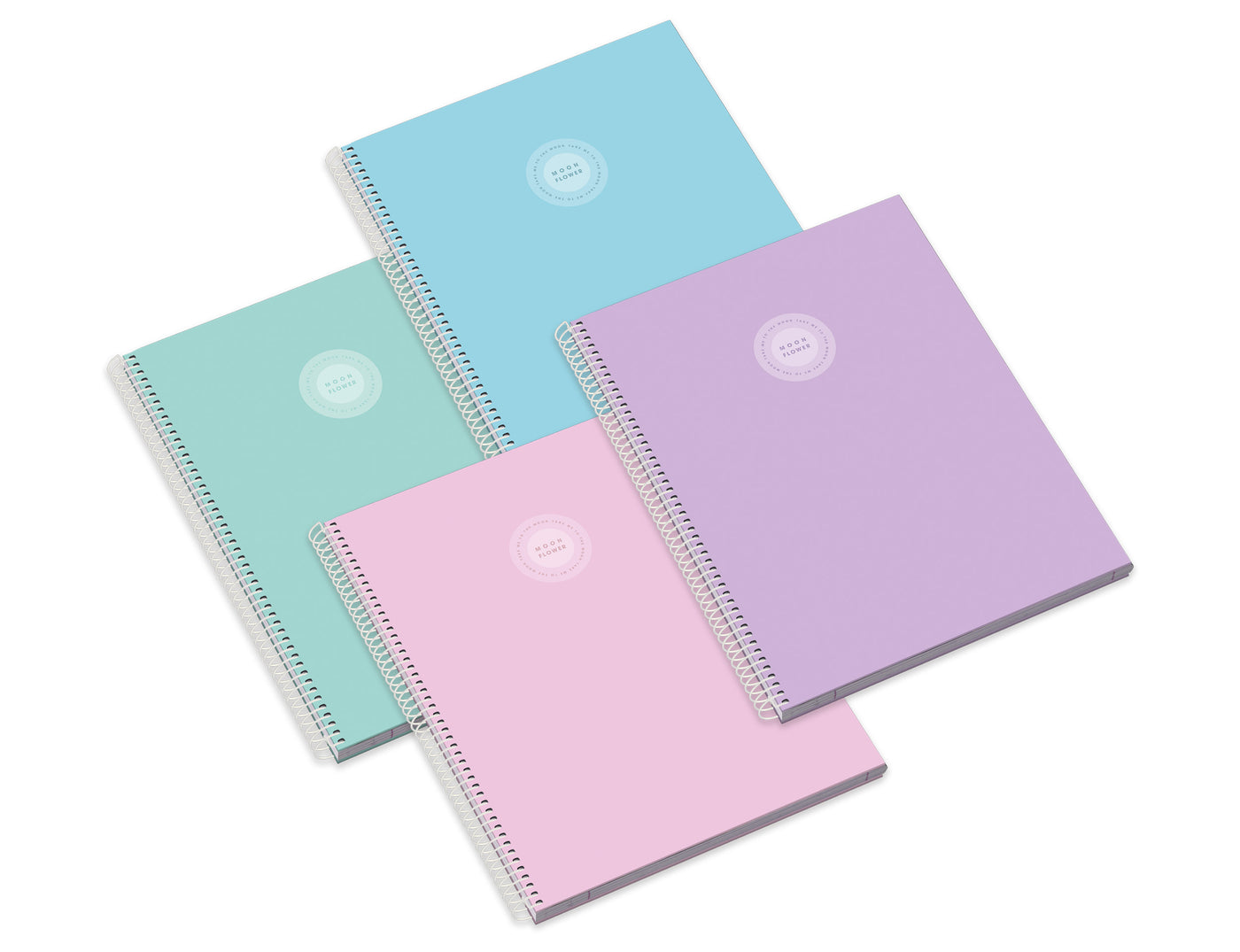 Caderno Espiral Capa Dura A4 80F 90G Campus Moonflower Pautado 24