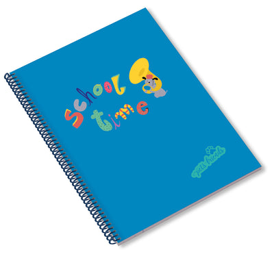 Caderno Espiral A5 80F School Time Boy Pautado