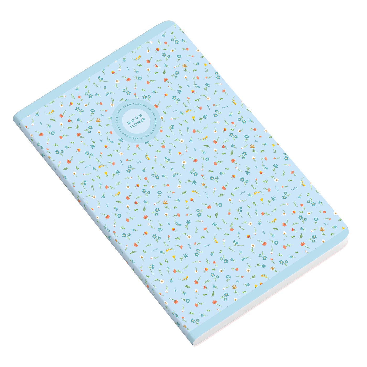 Caderno Agrafado A4 48F 90G Teen Moonflower Pautado