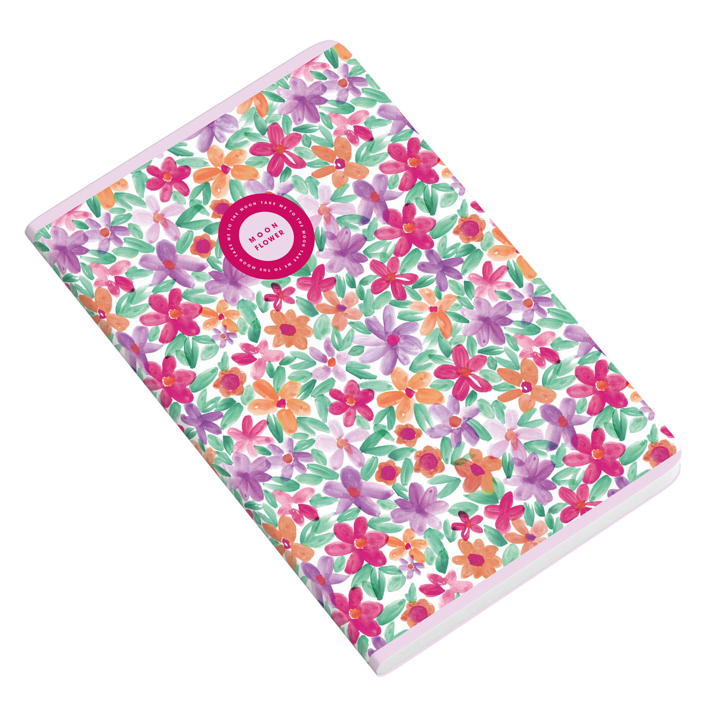 Caderno Agrafado A5 48F 90G Teen Moonflower Pautado