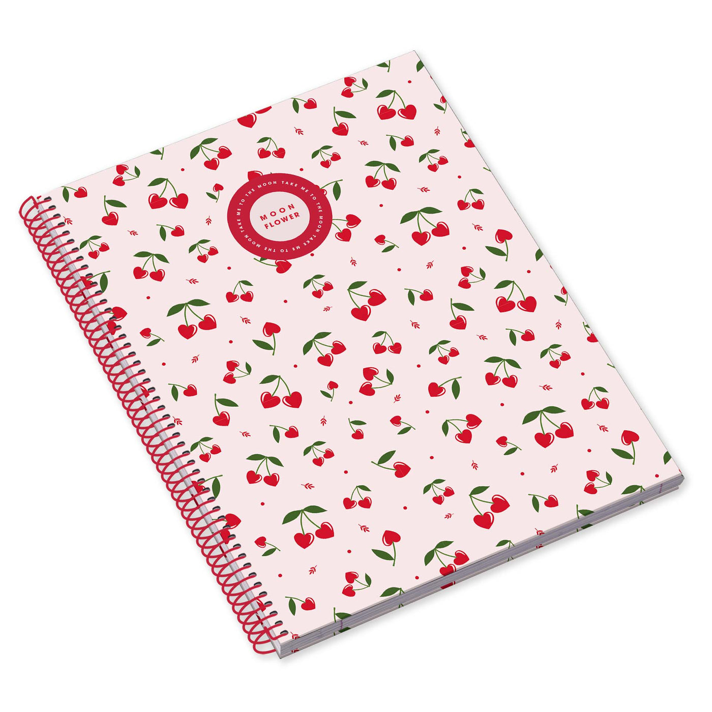 Caderno Espiral Capa Dura A5 80F 90G Teen Moonflower Pautado