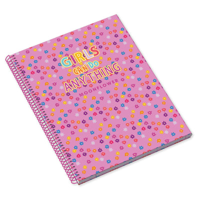 Caderno Espiral Capa Dura A5 80F 90G Teen Moonflower Pautado