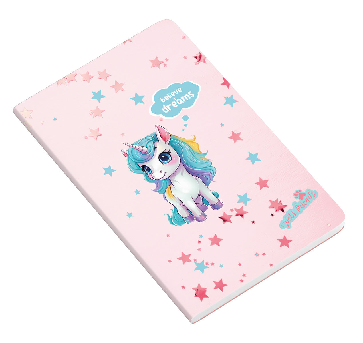 Caderno Agrafado A5 48F 90G Believe in Dreams Pautado