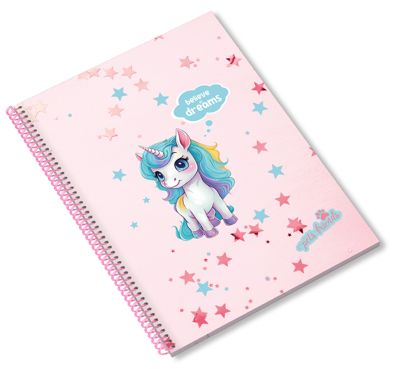 Caderno Espiral A5 80F Believe in Dreams Pautado