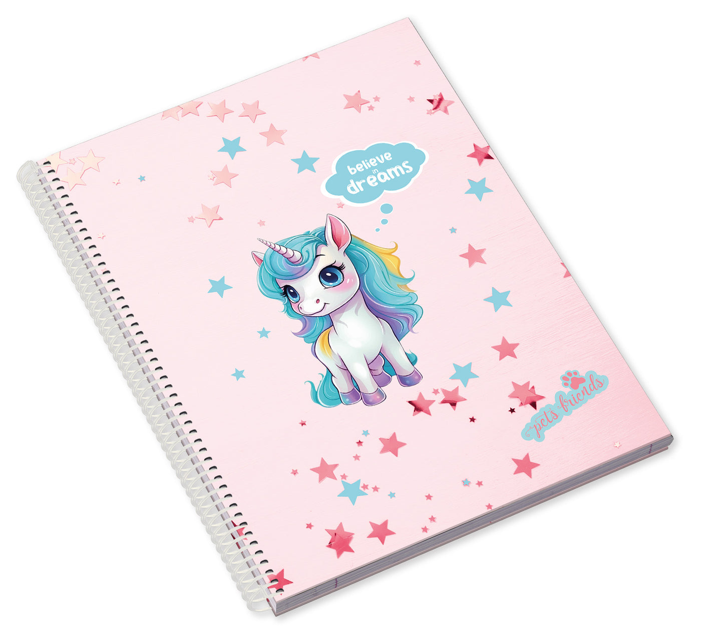 Caderno Espiral A4 80F Believe in Dreams Quadriculado