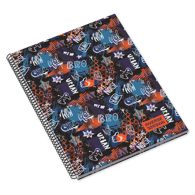 Caderno Espiral Capa Dura A4 80F 90G Teen Inverse Pautado