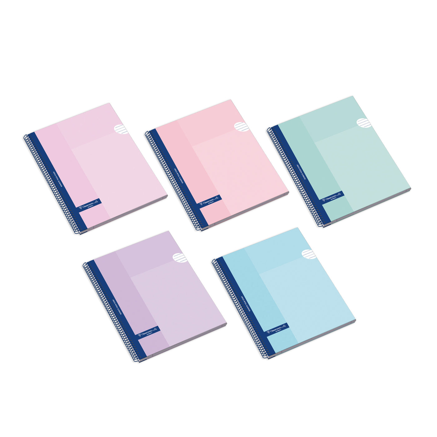 Caderno Espiral Capa Dura A4 160F 70G Classroommates Pastel Quadriculado