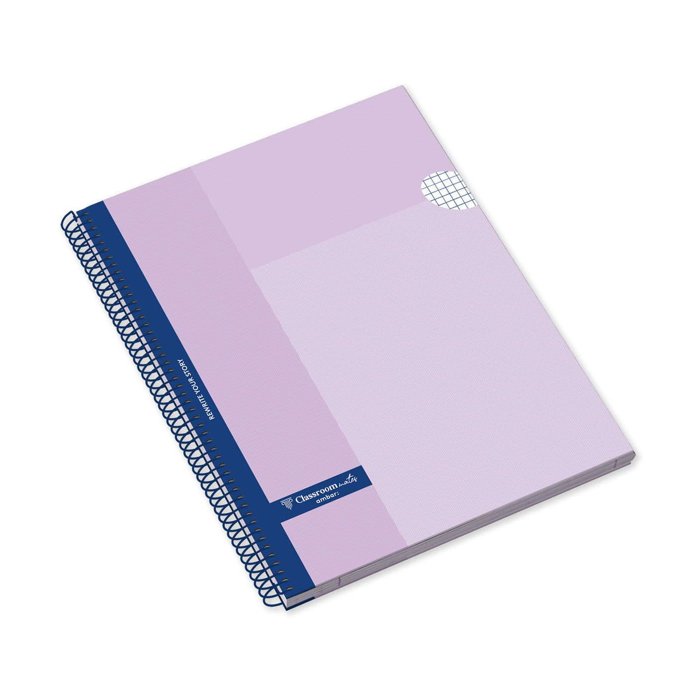 Caderno Espiral Capa Dura A4 160F 70G Classroommates Pastel Quadriculado