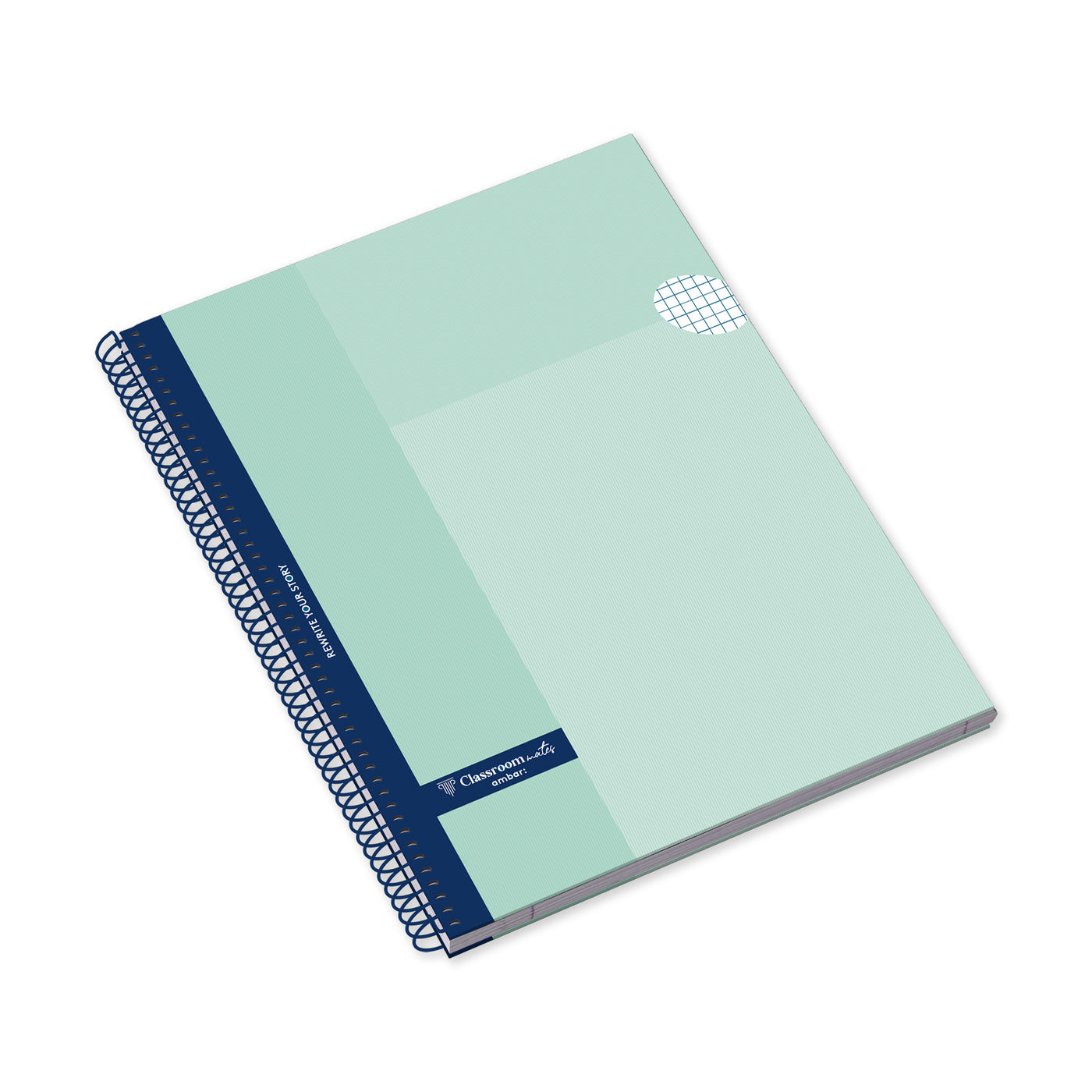 Caderno Espiral Capa Dura A4 160F 70G Classroommates Pastel Quadriculado
