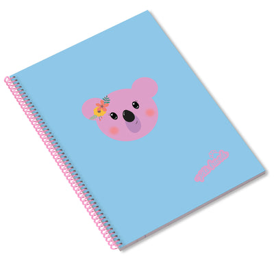 Caderno Espiral A4 80F School Time Girl Pautado