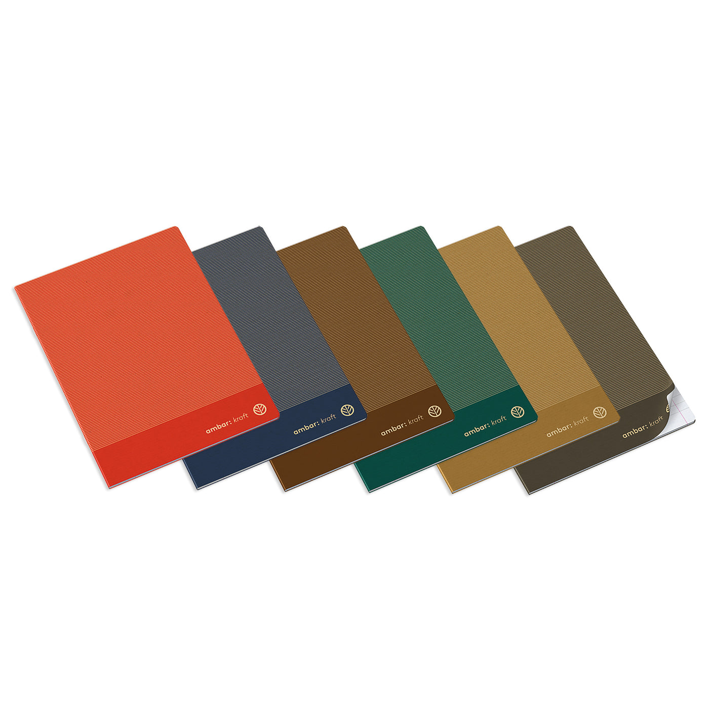 Caderno Agrafado A5 48F 80G Kraft Pautado Sortido