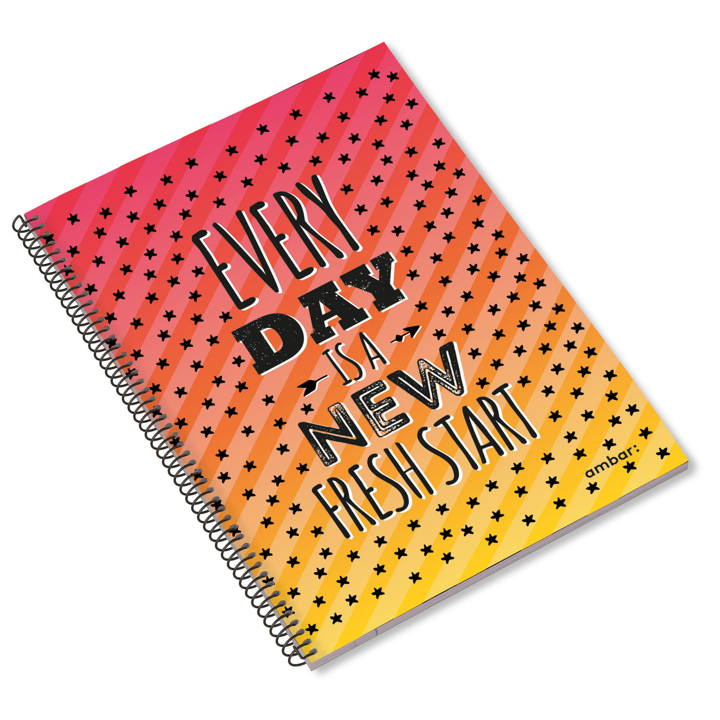 Caderno Espiral PP A4 80F 90G Think Stripes Quadriculado