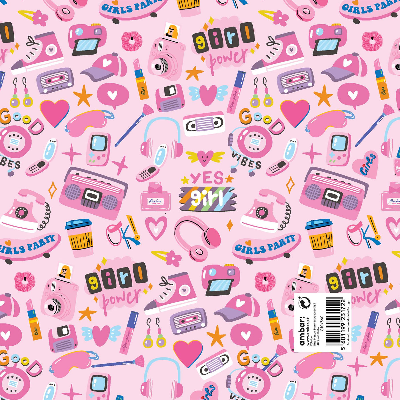 Resma de 25 Folhas de Papel Infantil Girls Party C10/360
