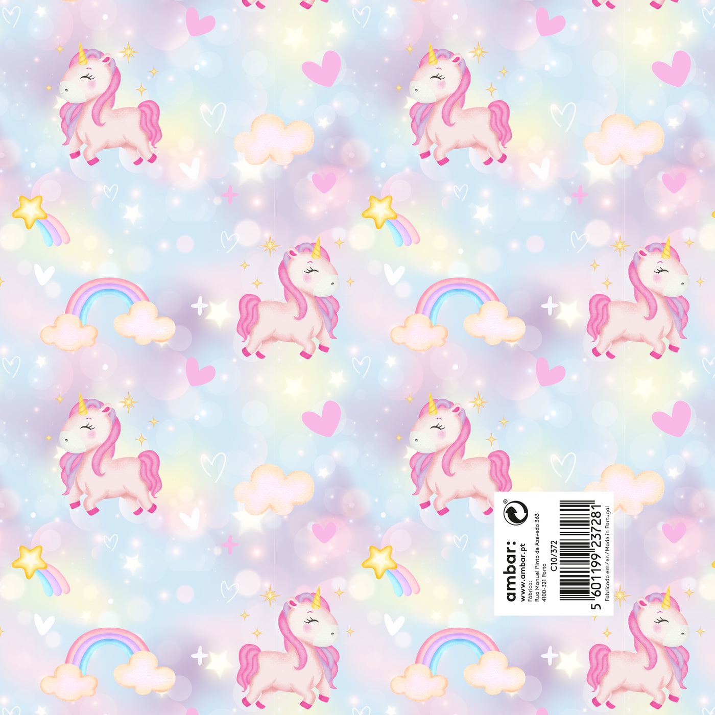 Papel Infantil Love Unicorn C10/372